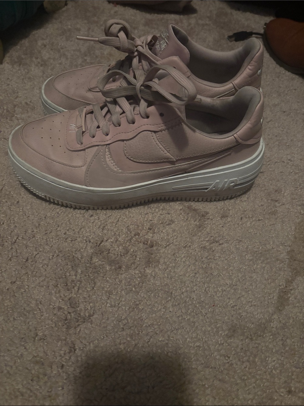 Nike Women’s Air Force 1 Platform Sneakers - Light Pink